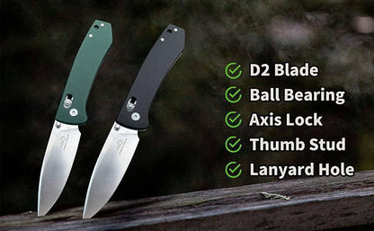 FreeTiger FT2103 Axis Lock Folding Knife D2 3.35" - NORTH RIVER OUTDOORS