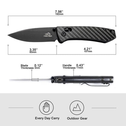 FreeTiger FT2103 Axis Lock Folding Knife D2 3.35" - NORTH RIVER OUTDOORS