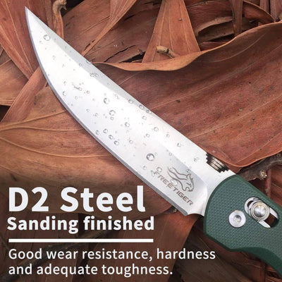 FreeTiger FT31-GR Axis Lock Folding Knife D2 3.43 - NORTH RIVER OUTDOORS