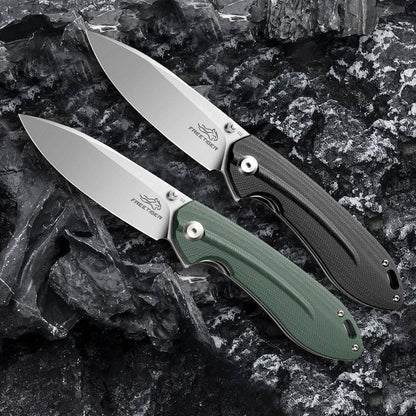 FreeTiger FT41 D2 G10 Flipper Ball Bearing Folding Pocket Knife - NORTH RIVER OUTDOORS