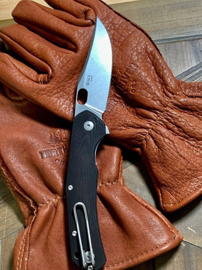 Custom GiantMouse ACE Jutland Black G10 Folding Knife (Italy) - NORTH RIVER OUTDOORS