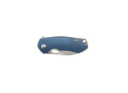 Custom GiantMouse ACE Riv Ti Framelock Blue Titanium Folding Knife - NORTH RIVER OUTDOORS