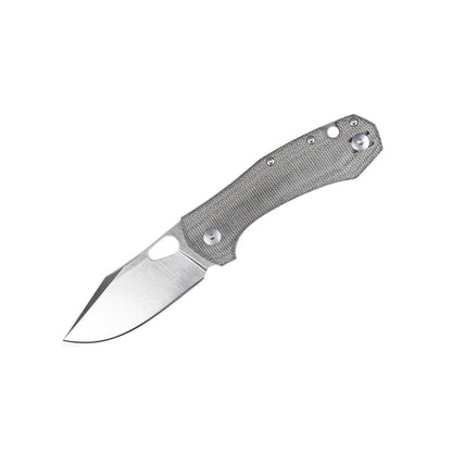 GiantMouse ACE Atelier Folding Knife 2.875" Elmax Satin Green Micarta Handles (Italy) - NORTH RIVER OUTDOORS