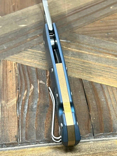 GiantMouse ACE Atelier Semi-Custom Ti Anodized Folding Knife 2.875" Elmax "Midnight Blue" - NORTH RIVER OUTDOORS