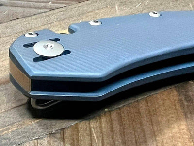 GiantMouse ACE Atelier Semi-Custom Ti Anodized Folding Knife 2.875" Elmax "Midnight Blue" - NORTH RIVER OUTDOORS