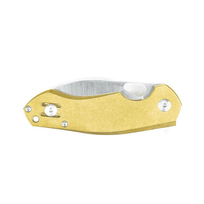 GiantMouse ACE Biblio Brass Folding Knife - NORTH RIVER OUTDOORS