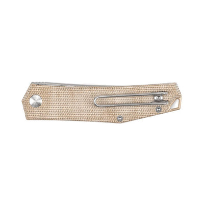 GiantMouse ACE Clyde	Natural Canvas Brass Folding Knife - NORTH RIVER OUTDOORS