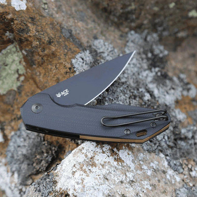 GiantMouse ACE Corta	Black G10 Blackout Folding Knife - NORTH RIVER OUTDOORS