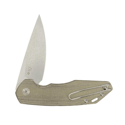 GiantMouse ACE Corta	Green Canvas Folding Knife - NORTH RIVER OUTDOORS