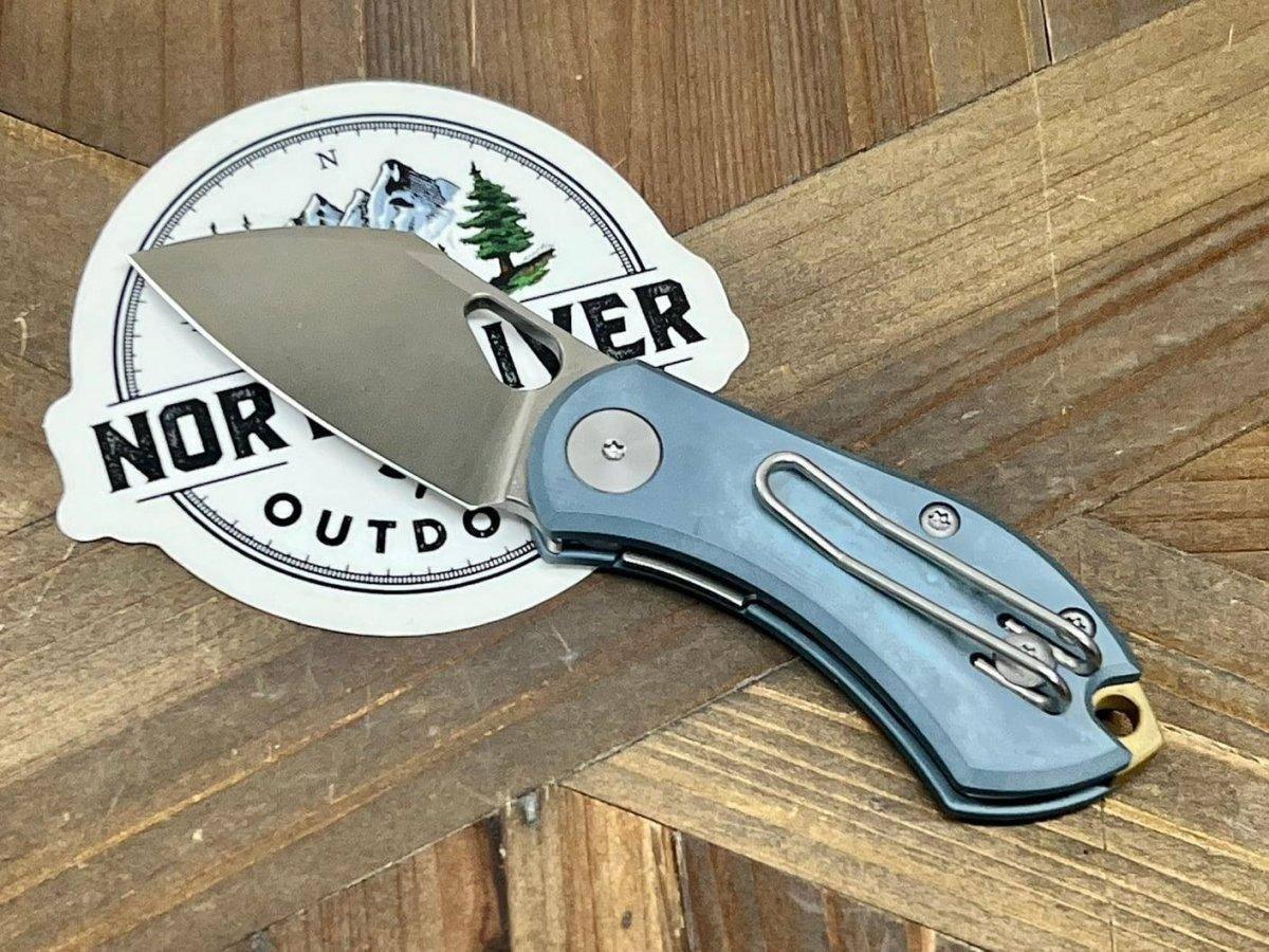 GiantMouse ACE Nibbler Semi-Custom Titanium 20cv Folding Knife - NORTH RIVER OUTDOORS