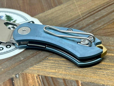 GiantMouse ACE Nibbler Semi-Custom Titanium 20cv Folding Knife - NORTH RIVER OUTDOORS