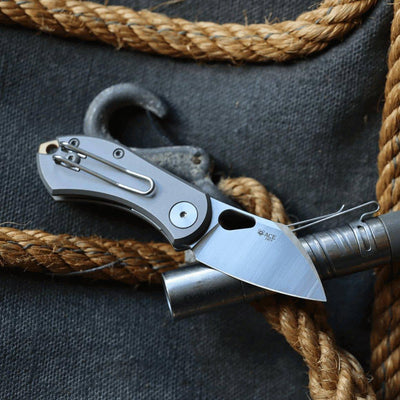 GiantMouse ACE Nibbler Titanium 20cv Folding Knife - NORTH RIVER OUTDOORS