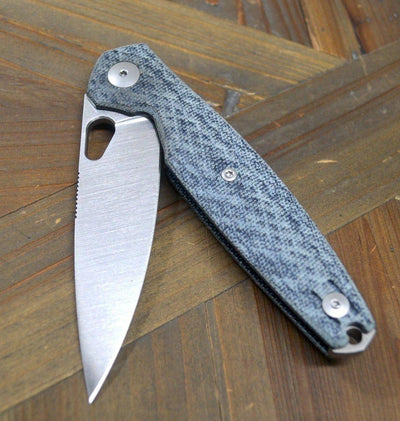 GiantMouse ACE REO Folding Knife 3.325" MagnaCut Stonewashed Drop Point Denim - NORTH RIVER OUTDOORS