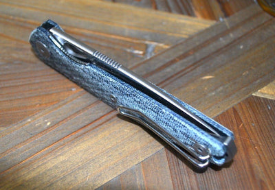 GiantMouse ACE REO Folding Knife 3.325" MagnaCut Stonewashed Drop Point Denim - NORTH RIVER OUTDOORS