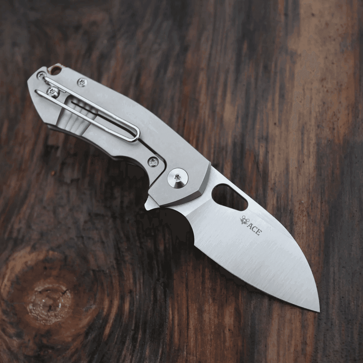 GiantMouse ACE Riv Ti Framelock Titanium Folding Knife - NORTH RIVER OUTDOORS