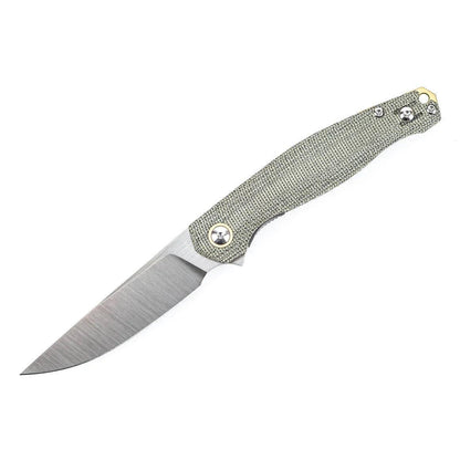 GiantMouse ACE Sonoma V2 Green Canvas Micarta Folding Knife - NORTH RIVER OUTDOORS