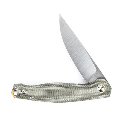 GiantMouse ACE Sonoma V2 Green Canvas Micarta Folding Knife - NORTH RIVER OUTDOORS