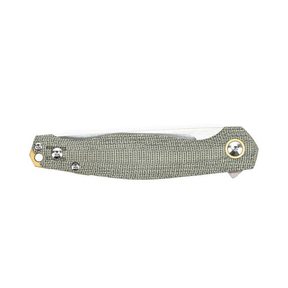 GiantMouse ACE Sonoma V2 Green Canvas Micarta Folding Knife - NORTH RIVER OUTDOORS