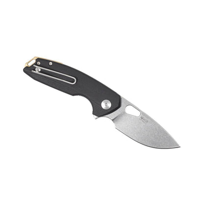 GiantMouse ACE Tribeca Flipper Knife 2.875" MagnaCut Stonewashed Drop Point Black G10 (Italy) - NORTH RIVER OUTDOORS