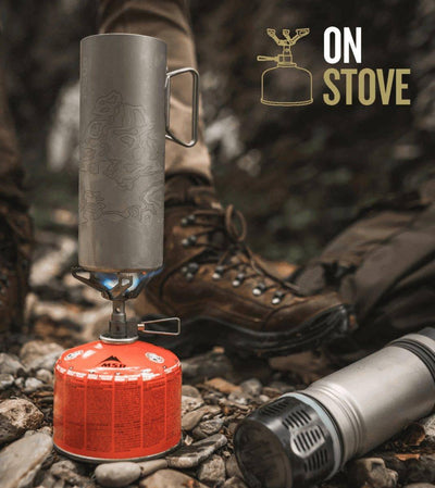 Grayl UltraPress Titanium Walter Filter & Purifier Bottle 16.9 fl. oz. - NORTH RIVER OUTDOORS