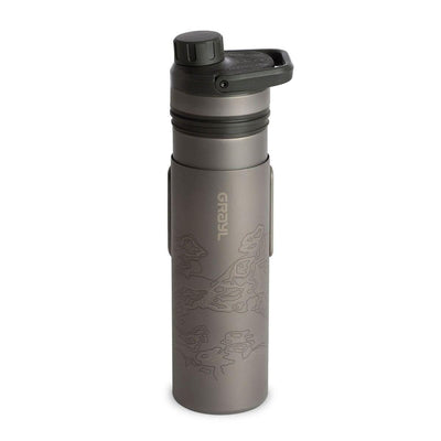 Grayl UltraPress Titanium Walter Filter & Purifier Bottle 16.9 fl. oz. - NORTH RIVER OUTDOORS
