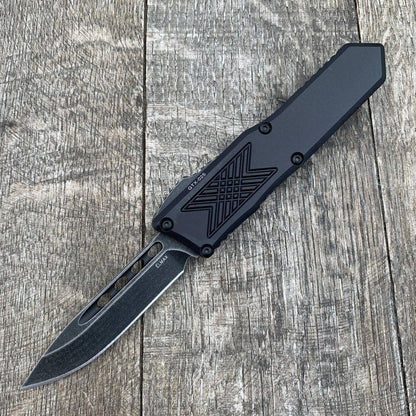 Guardian Tactical GTX-025 OTF Auto Knife (2.5" Dark Stonewash) 12-3611 - NORTH RIVER OUTDOORS
