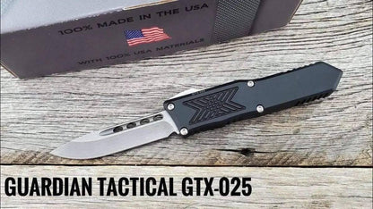 Guardian Tactical GTX-025 OTF Auto Knife (2.5" Stonewash) 12-3511 - NORTH RIVER OUTDOORS