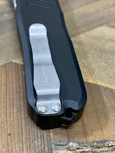 Guardian Tactical RECON-035 93232 Two Tone Black DE Serrated Auto Knife 3.3" - NORTH RIVER OUTDOORS