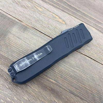 Guardian Tactical RECON-035 93611 OTF Auto S/E Knife (3.3" Black SW) - NORTH RIVER OUTDOORS