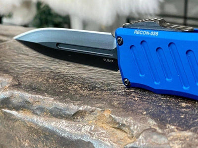 Guardian Tactical Recon-035 94131 D/E Auto Blue Black Tactical Knife (3.25") - NORTH RIVER OUTDOORS