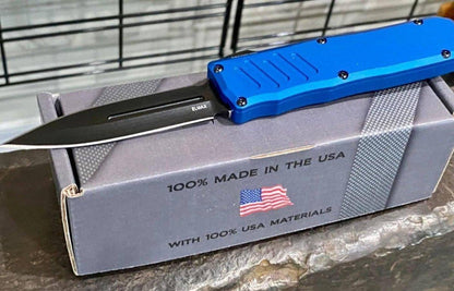 Guardian Tactical Recon-035 94131 D/E Auto Blue Black Tactical Knife (3.25") - NORTH RIVER OUTDOORS