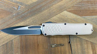 Guardian Tactical RECON-035 97211 Desert Tan Single Edge Two-Tone Black Blade - NORTH RIVER OUTDOORS
