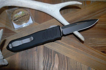 Guardian Tactical Recon 040 113212 Auto Knife 3.75" Black Single Edge - NORTH RIVER OUTDOORS