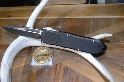 Guardian Tactical Recon 040 113212 Auto Knife 3.75" Black Single Edge - NORTH RIVER OUTDOORS