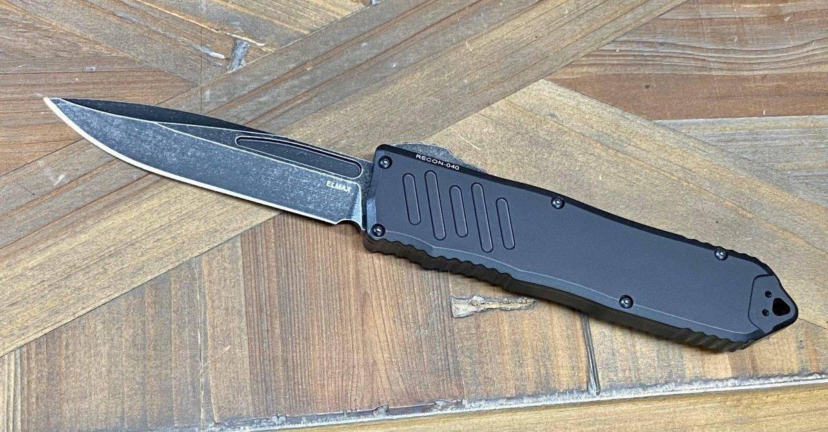 Guardian Tactical RECON-040 113611 Dark Stonewash S/E OTF Knife (3.75" SW) - NORTH RIVER OUTDOORS