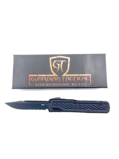 Guardian Tactical Scout OTF 143112 Black Tactical S/E Serrated (USA) - NORTH RIVER OUTDOORS