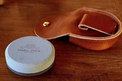 Helko Sharpening Stone Leather Pouch - Made in USA - NORTH RIVER OUTDOORS