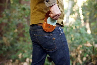 Helko Sharpening Stone Leather Pouch - Made in USA - NORTH RIVER OUTDOORS