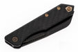Heretic Jinn Knife DLC Wharncliffe MagnaCut Carbon Fiber Bronze Hardware & Clip from NORTH RIVER OUTDOORS