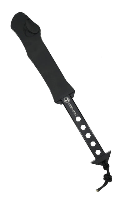 Heretic Hydra V3 H008-2A Black Aluminum Handle & Stonewash Recurve MagnaCut Knife - NORTH RIVER OUTDOORS