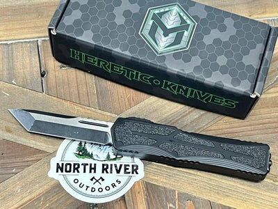 Heretic Knives H040-14A Colossus Tanto Two Tone Battle Black Auto OTF MagnaCut (USA) - NORTH RIVER OUTDOORS