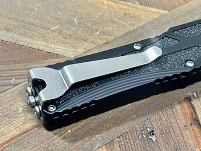 Heretic Knives H040-2A Colossus Tanto Stonewash Auto OTF MagnaCut Black (USA) - NORTH RIVER OUTDOORS