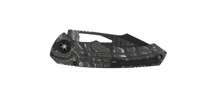 Heretic Knives H046-6A-WT/CC Pariah Manual DLC White Camo Carbon Chassis - NORTH RIVER OUTDOORS