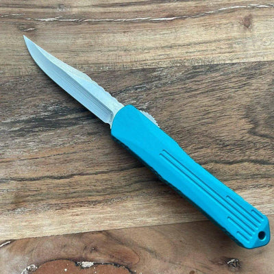 Heretic Knives Manticore S Bowie Turquoise Handle Stonewash Blade H022B-2A-TQ - NORTH RIVER OUTDOORS