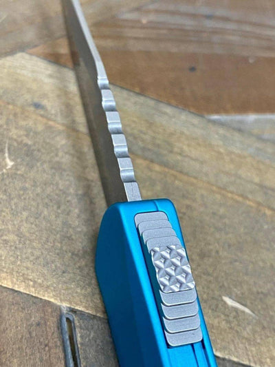 Heretic Knives Manticore S Bowie Turquoise Handle Stonewash Blade H022B-2A-TQ - NORTH RIVER OUTDOORS