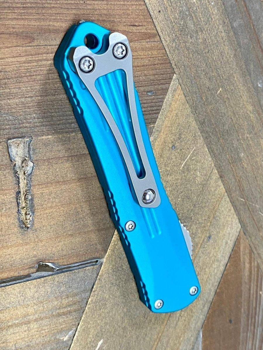 Heretic Knives Manticore S Bowie Turquoise Handle Stonewash Blade H022B-2A-TQ - NORTH RIVER OUTDOORS