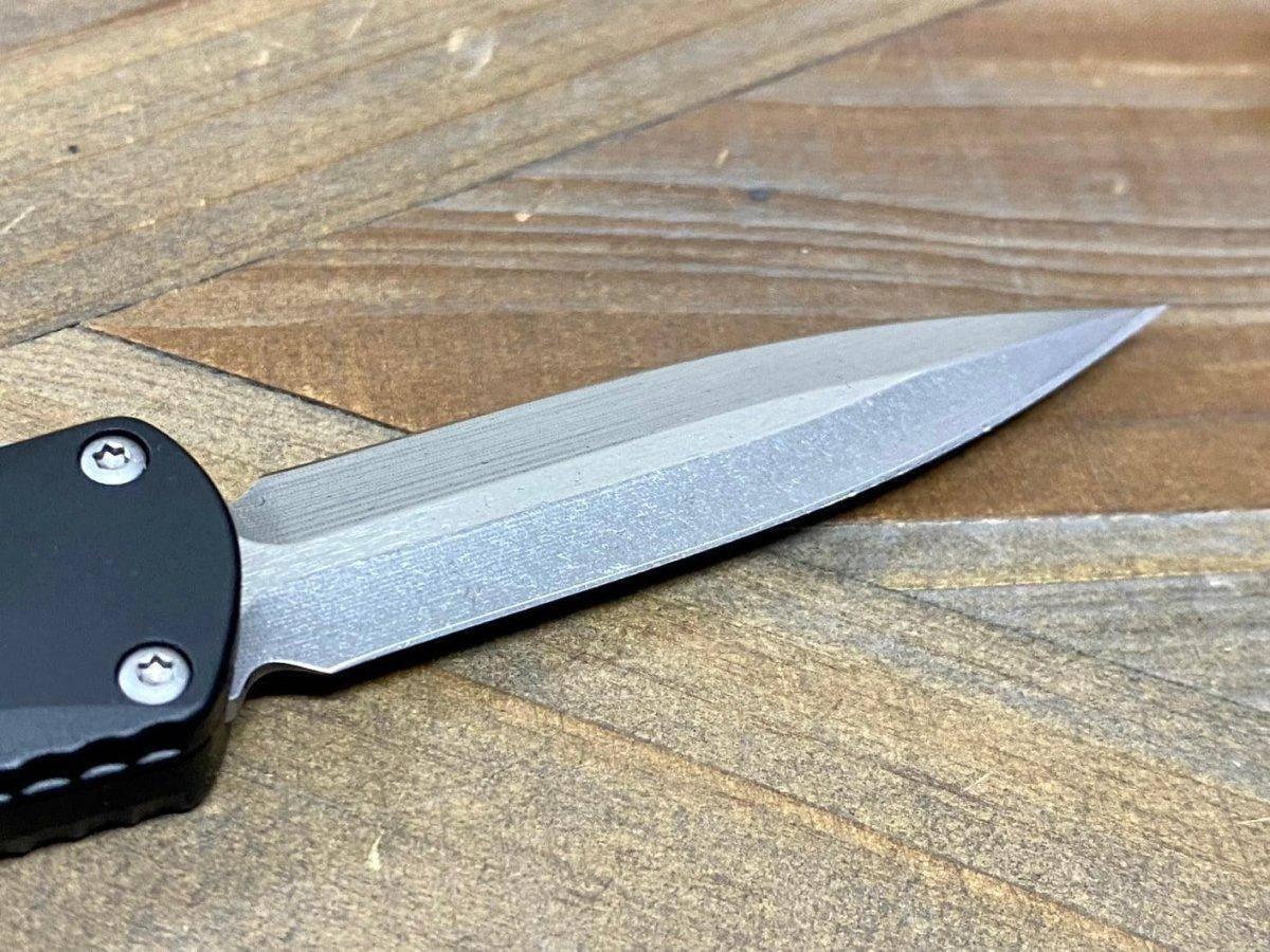 Heretic Knives Manticore S D/E Black Handle Stonewash Blade H024-2A - NORTH RIVER OUTDOORS