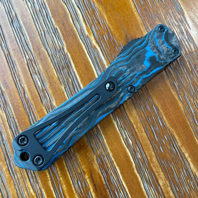 Heretic Knives Manticore S D/E Blue Camo Carbon Blue Handle DLC Blade H024-6A-BLU/CF - NORTH RIVER OUTDOORS
