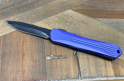 Heretic Knives Manticore S Recurve Purple Battleworn Black H025-8A-PU - NORTH RIVER OUTDOORS