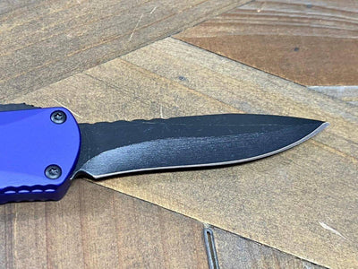 Heretic Knives Manticore S Recurve Purple Battleworn Black H025-8A-PU - NORTH RIVER OUTDOORS